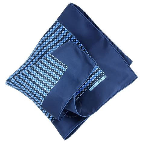 blue hermes mens handkerchief|Hermes handkerchiefs for men.